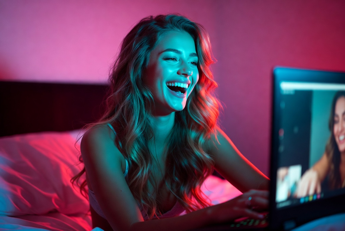 Real connection after almost clicking Next on random cam2cam