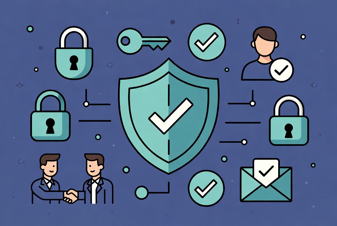Safety and privacy illustration for random cam2cam
