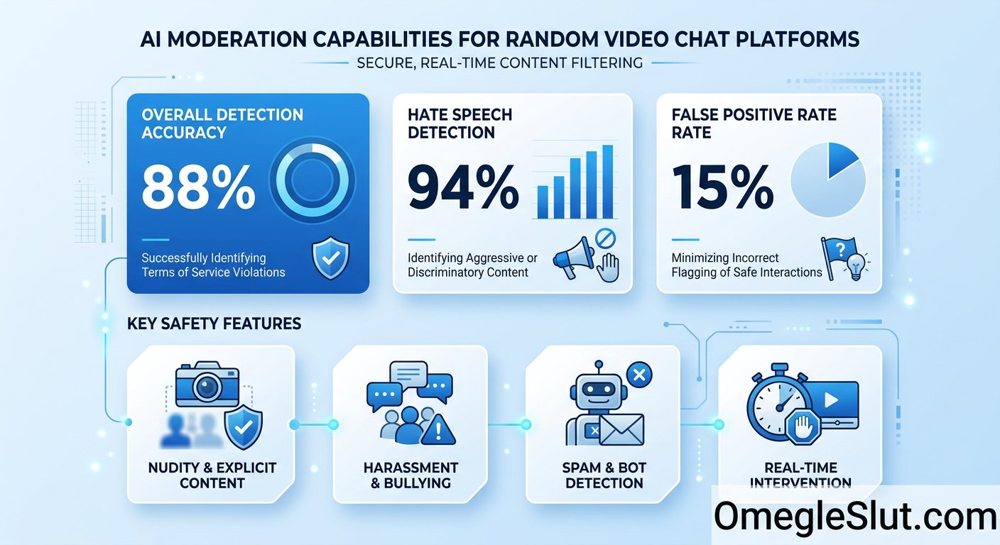 AI moderation features analysis chart showing detection rates and limitations