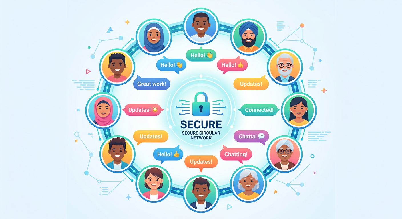 Multiple diverse avatars securely connected in a digital communication network