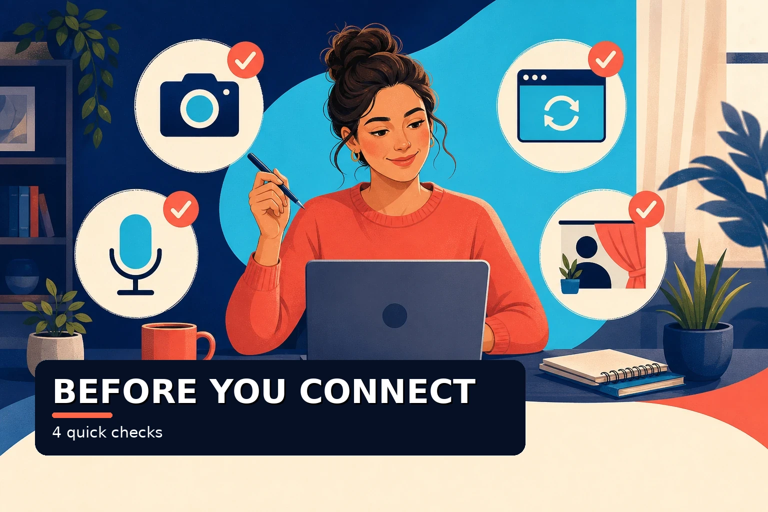Before-you-connect checklist for browser or app stranger chat