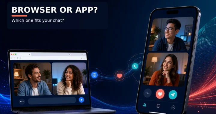 Browser or app choice for adult stranger chat