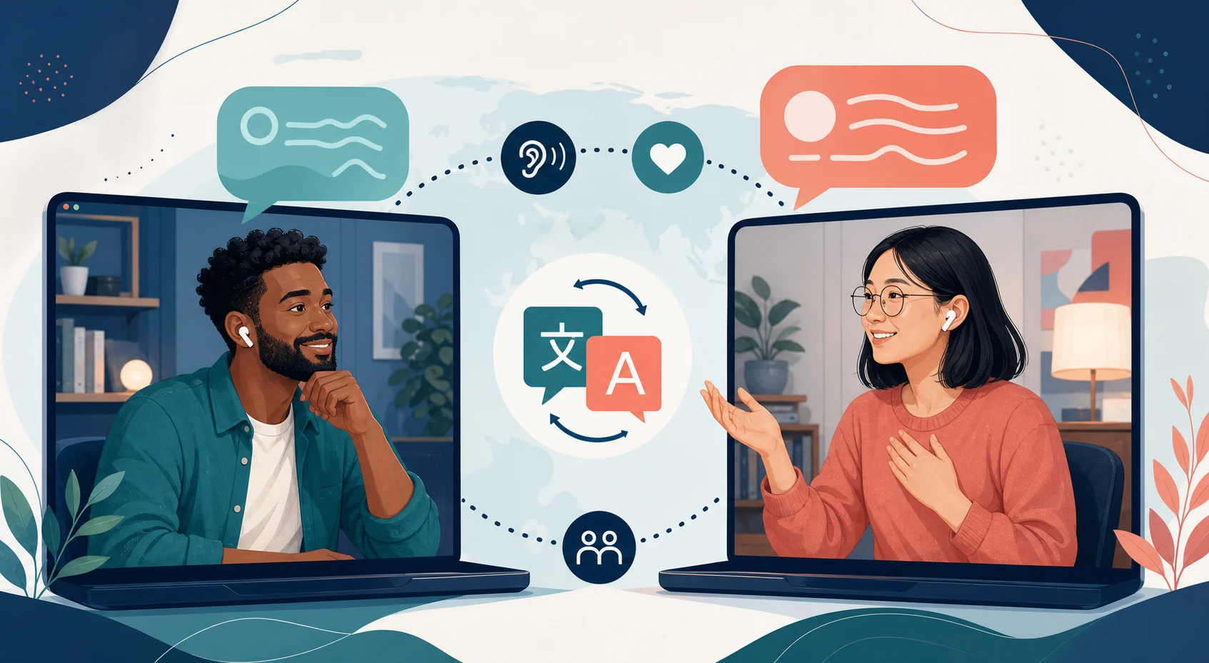Clear language tips for talking with people from different cultures online