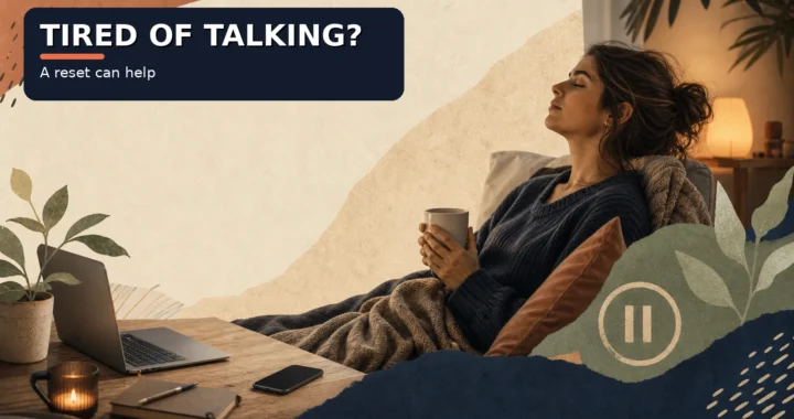 Adult taking a calm break from random chat