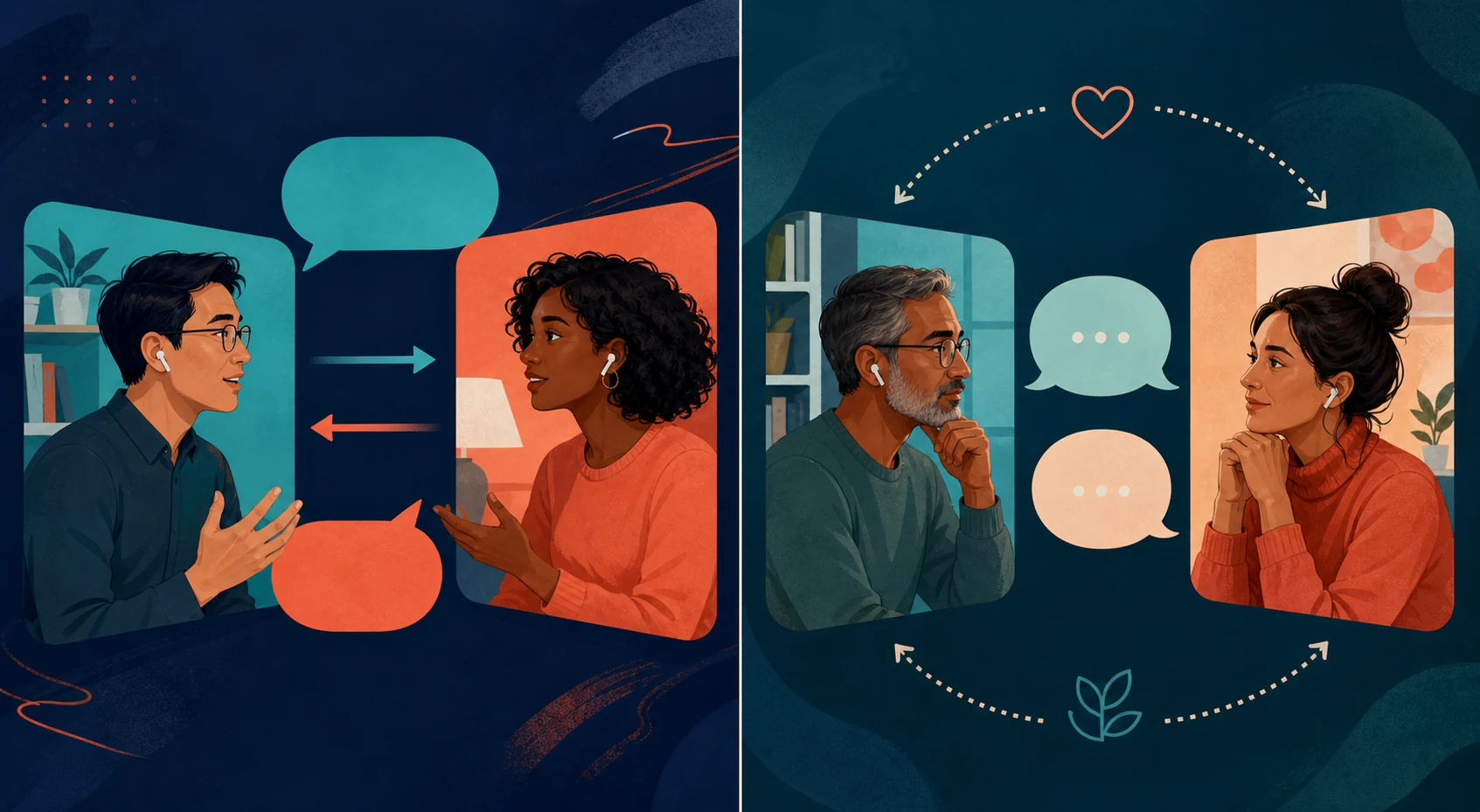 Direct and indirect communication styles compared online