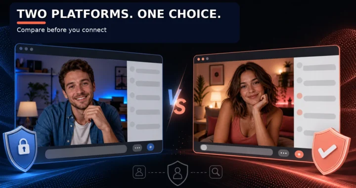 Two adult random chat platforms compared by privacy and moderation